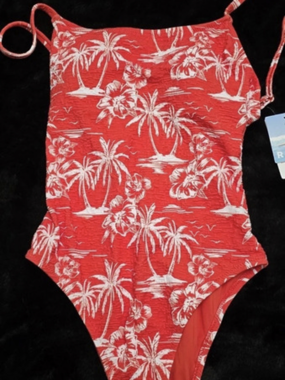 Roxy RXO 430402110 One-Piece Tropical Swimsuit Orange & White Size Medium NWT
